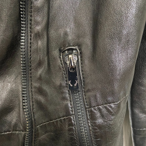 Bod and Christensen Leather Moto Jacket - Picture 11 of 15